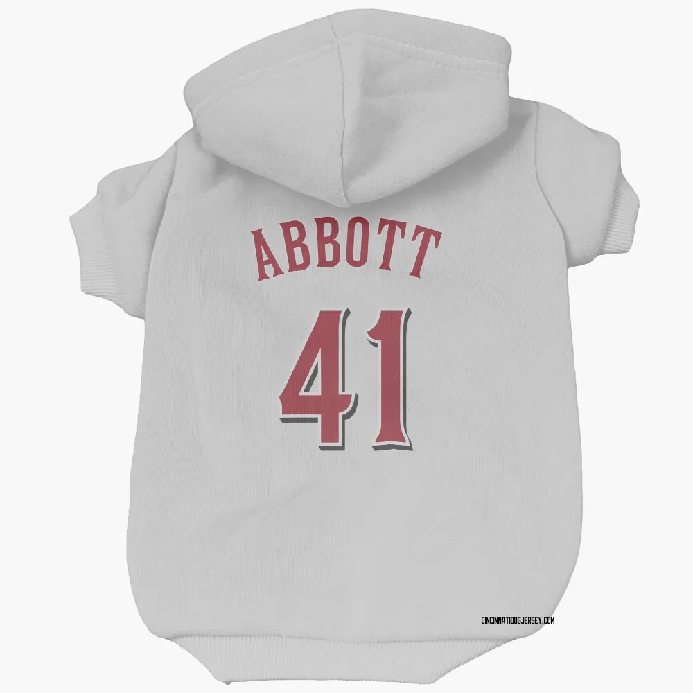 Cincinnati Reds Andrew Abbott White Pet Hoodie for Dog & Cat