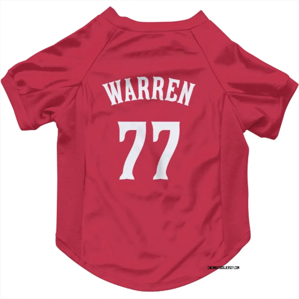 Cincinnati Reds Art Warren Red Pet Jersey for Dog & Cat