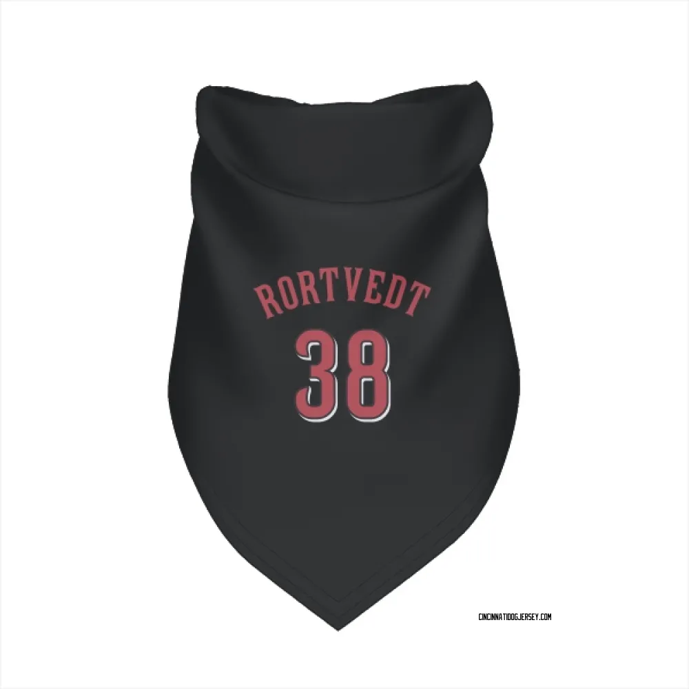 Cincinnati Reds Ben Rortvedt Black Pet Bandana for Dog & Cat