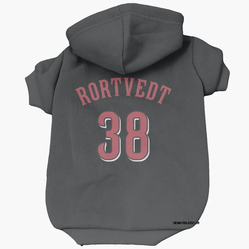 Cincinnati Reds Ben Rortvedt Black Pet Hoodie for Dog & Cat