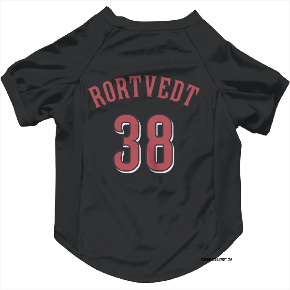Cincinnati Reds Ben Rortvedt Black Pet Jersey for Dog & Cat