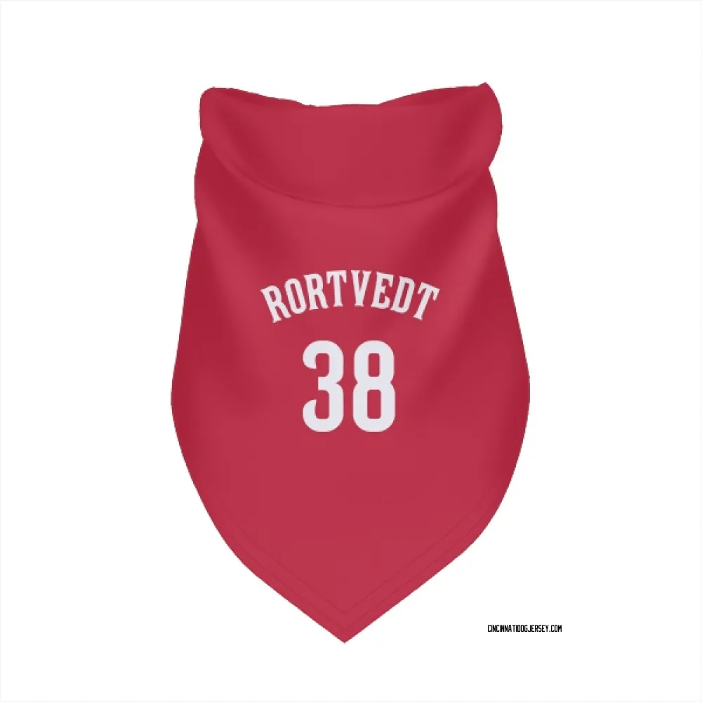 Cincinnati Reds Ben Rortvedt Red Pet Bandana for Dog & Cat