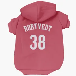 Cincinnati Reds Ben Rortvedt Red Pet Hoodie for Dog & Cat