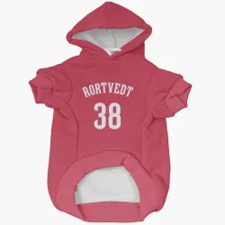 Cincinnati Reds Ben Rortvedt Red Pet Hoodie for Dog & Cat
