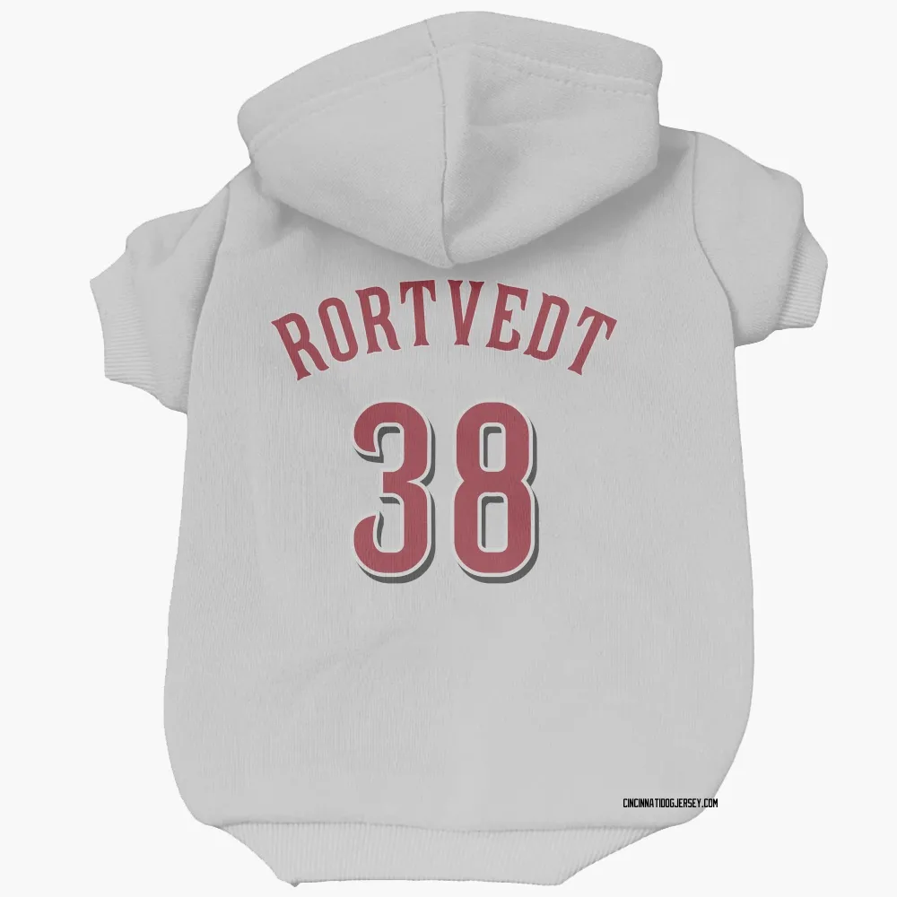 Cincinnati Reds Ben Rortvedt White Pet Hoodie for Dog & Cat