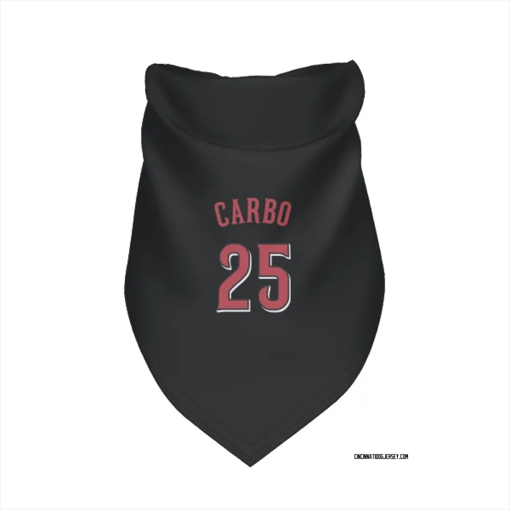 Cincinnati Reds Bernie Carbo Black Pet Bandana for Dog & Cat