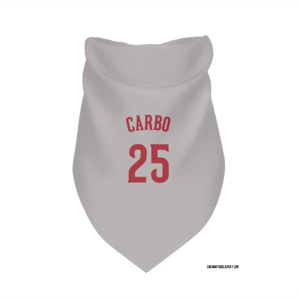 Cincinnati Reds Bernie Carbo Gray Pet Bandana for Dog & Cat