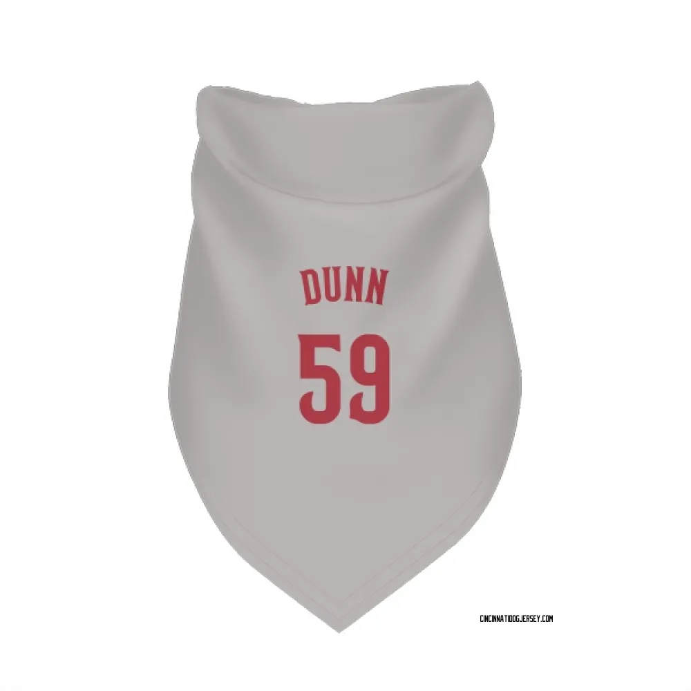 Cincinnati Reds Blake Dunn Gray Pet Bandana for Dog & Cat