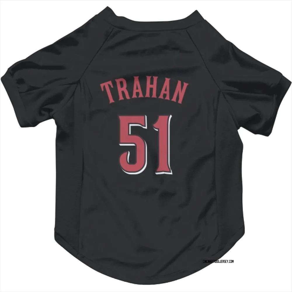 Cincinnati Reds Blake Trahan Black Pet Jersey for Dog & Cat