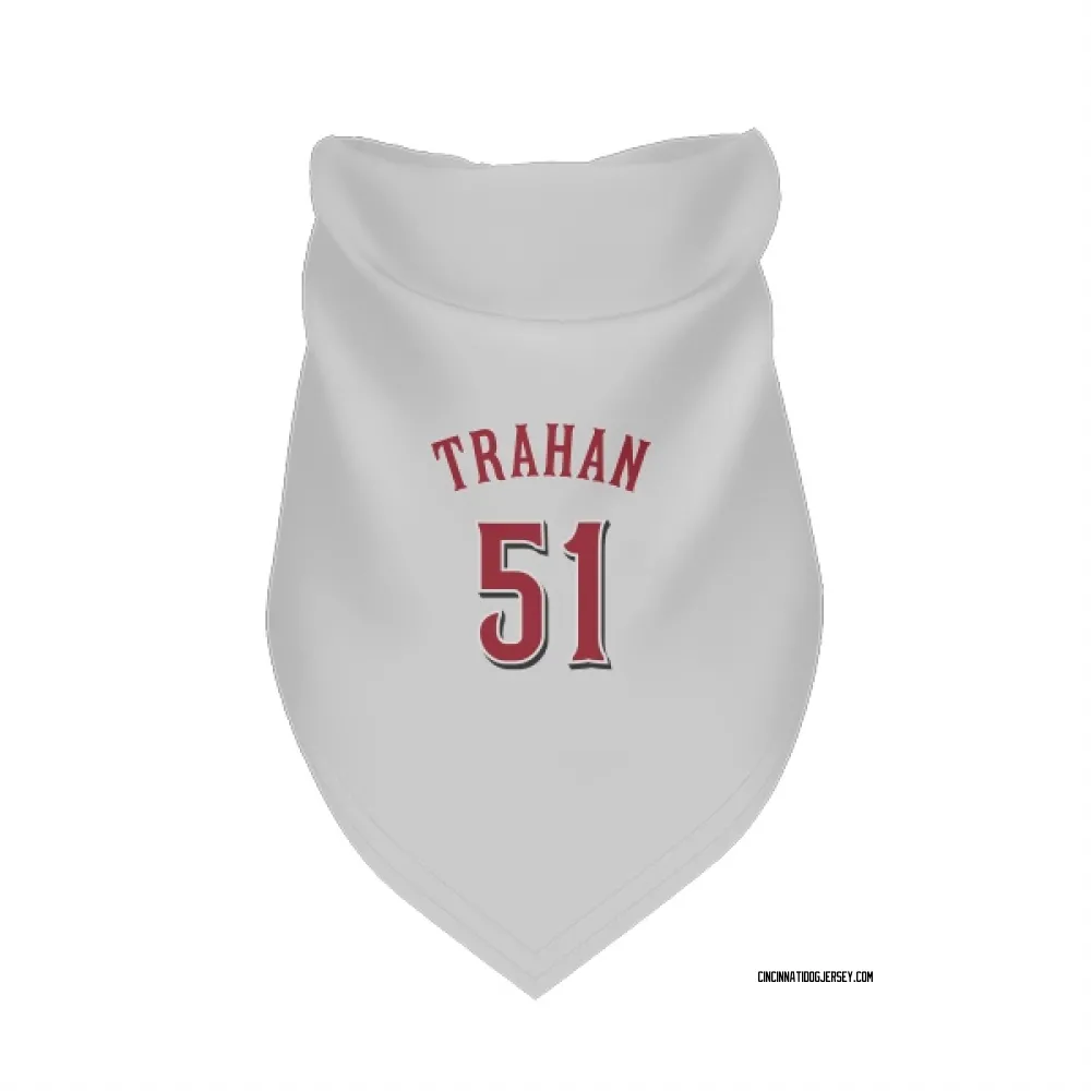 Cincinnati Reds Blake Trahan White Pet Bandana for Dog & Cat