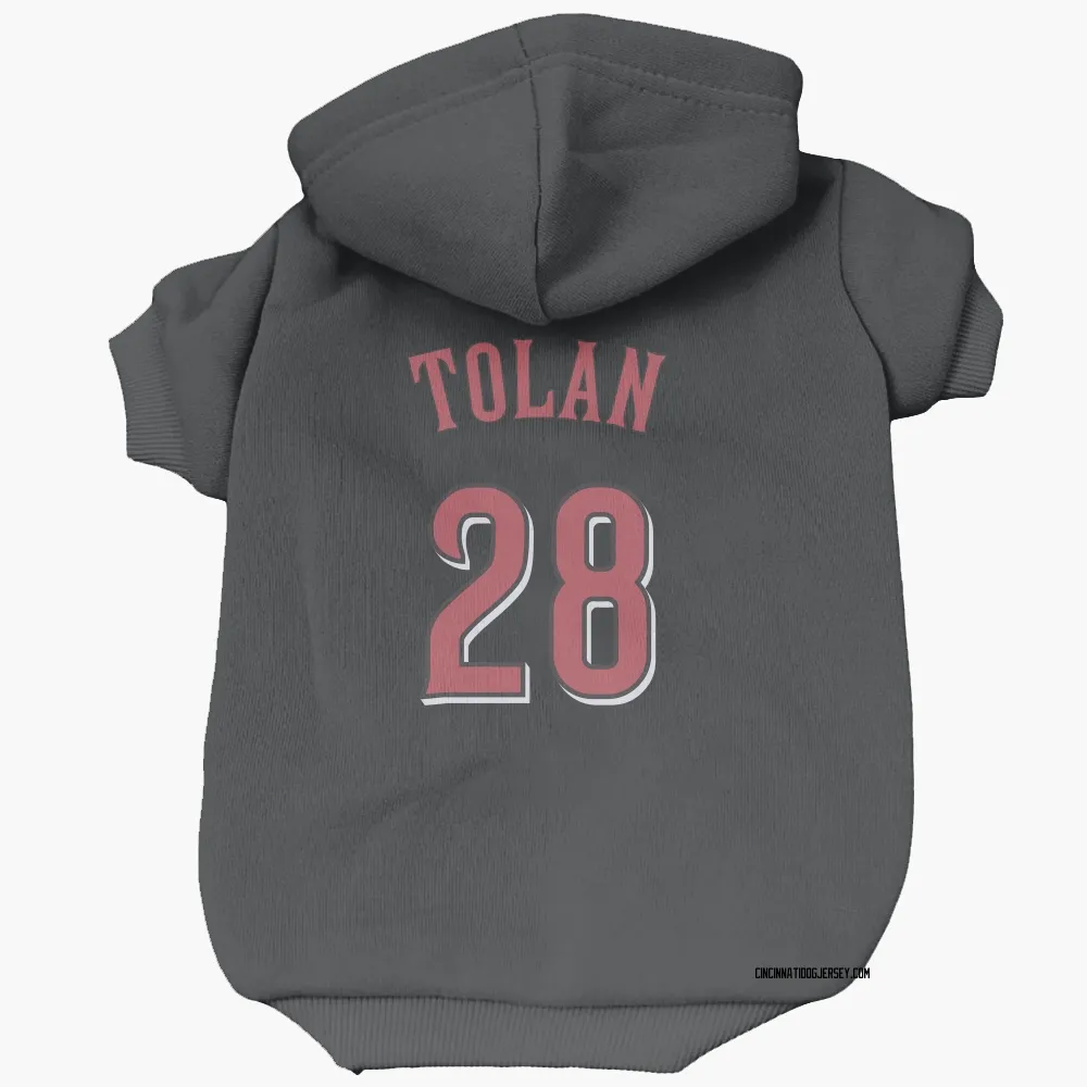 Cincinnati Reds Bobby Tolan Black Pet Hoodie for Dog & Cat