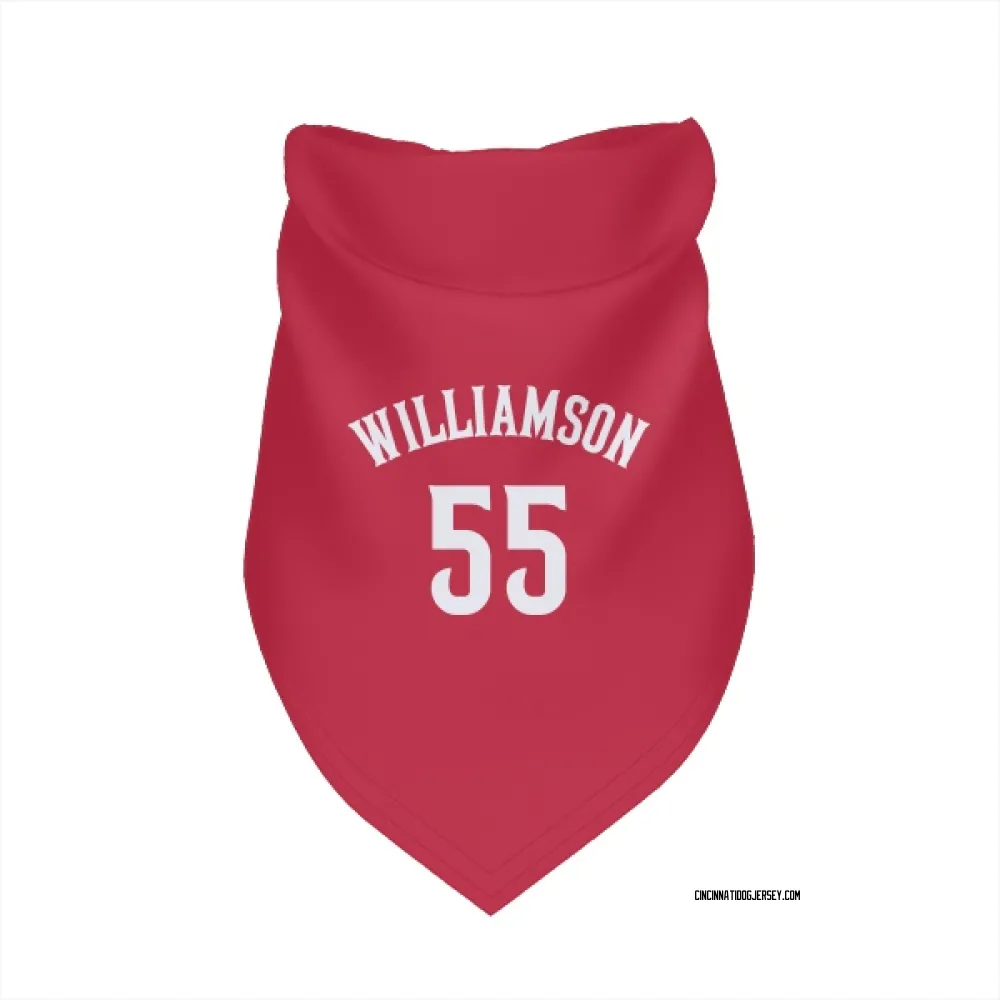 Cincinnati Reds Brandon Williamson Red Pet Bandana for Dog & Cat