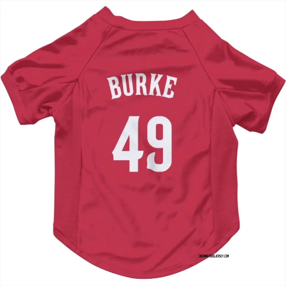 Cincinnati Reds Brock Burke Red Pet Jersey for Dog & Cat