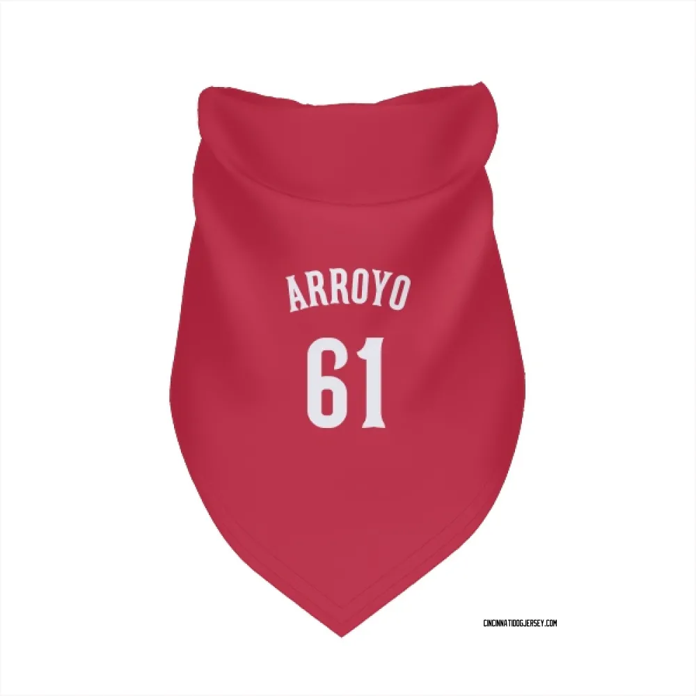 Cincinnati Reds Bronson Arroyo Red Pet Bandana for Dog & Cat