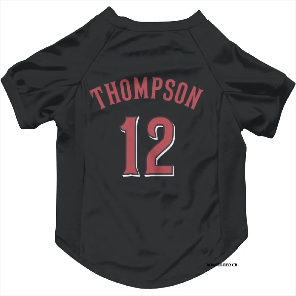 Cincinnati Reds Bubba Thompson Black Pet Jersey for Dog & Cat