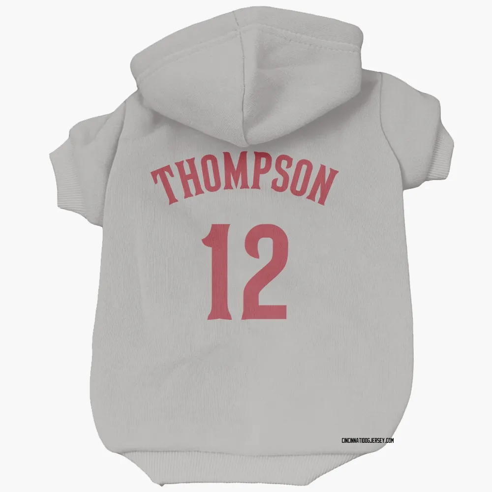 Cincinnati Reds Bubba Thompson Gray Pet Hoodie for Dog & Cat