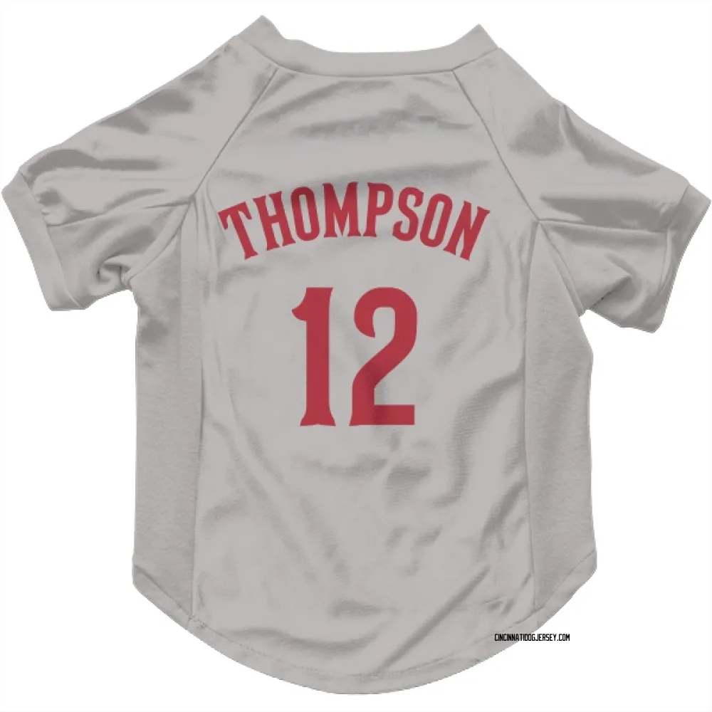 Cincinnati Reds Bubba Thompson Gray Pet Jersey for Dog & Cat