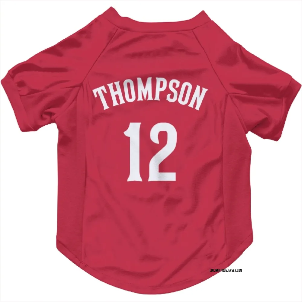 Cincinnati Reds Bubba Thompson Red Pet Jersey for Dog & Cat