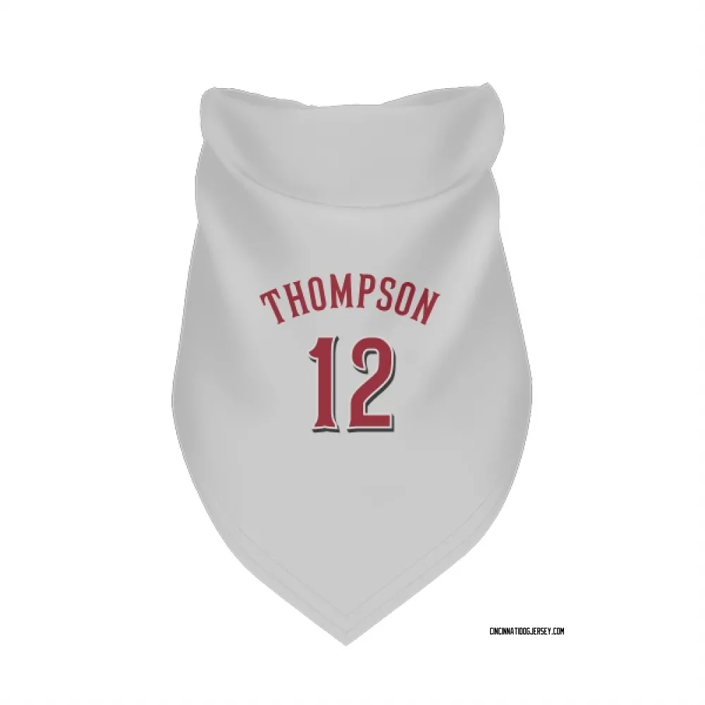 Cincinnati Reds Bubba Thompson White Pet Bandana for Dog & Cat