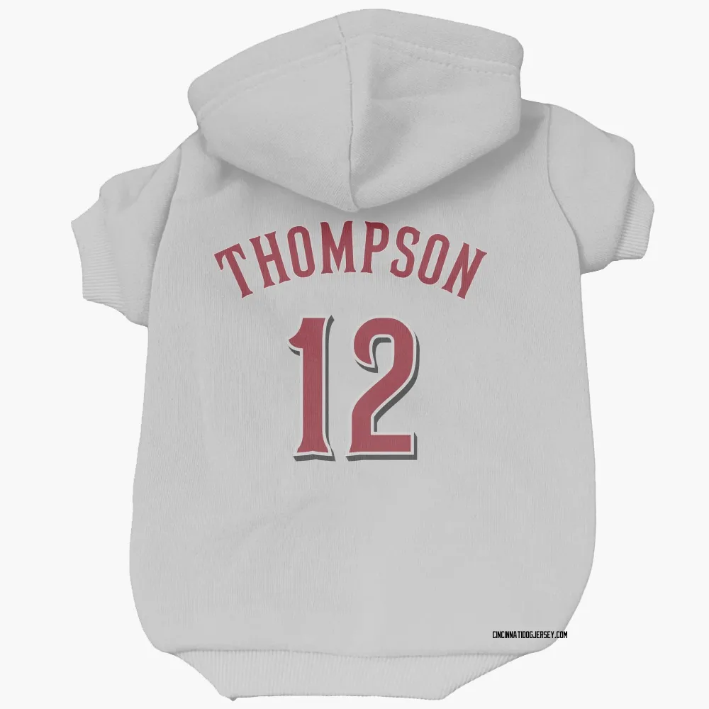 Cincinnati Reds Bubba Thompson White Pet Hoodie for Dog & Cat
