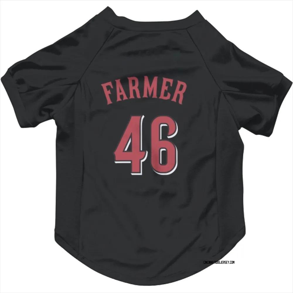 Cincinnati Reds Buck Farmer Black Pet Jersey for Dog & Cat