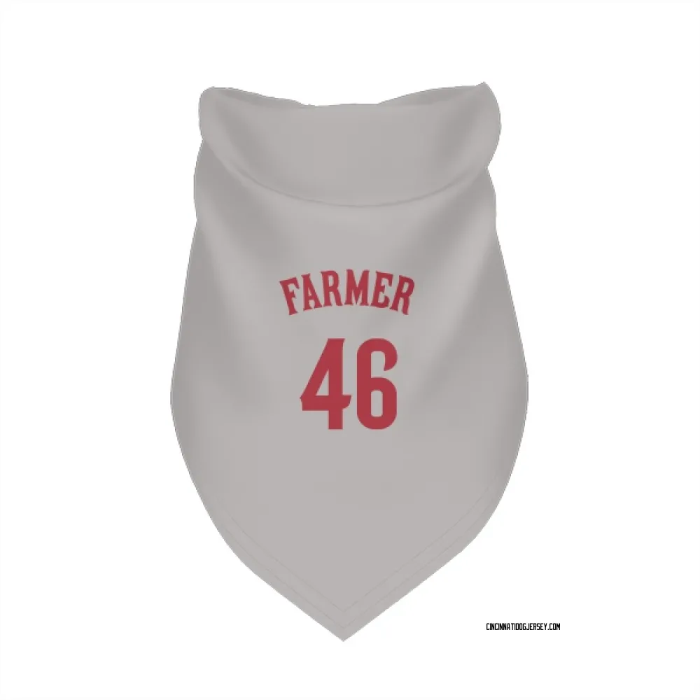 Cincinnati Reds Buck Farmer Gray Pet Bandana for Dog & Cat
