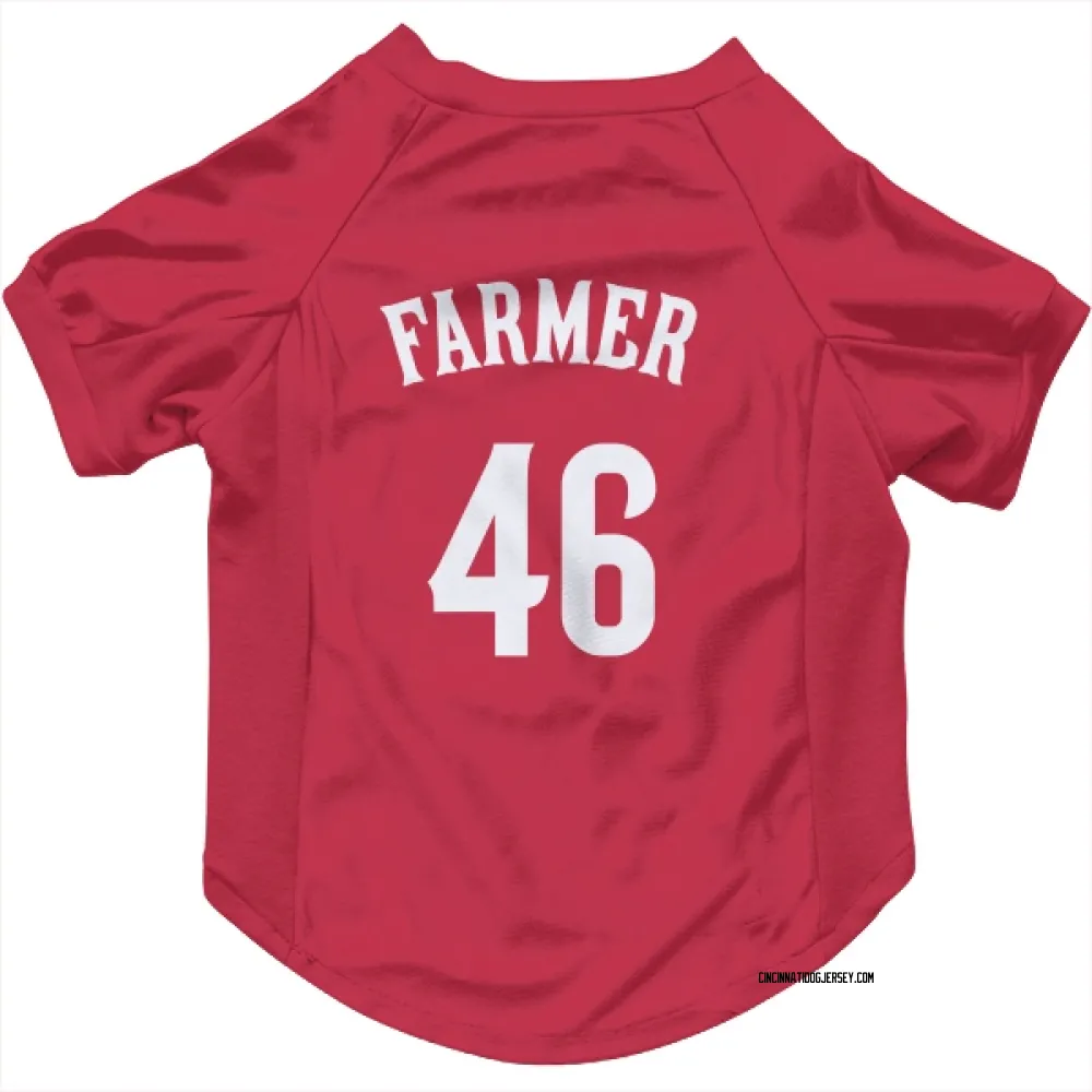Cincinnati Reds Buck Farmer Red Pet Jersey for Dog & Cat