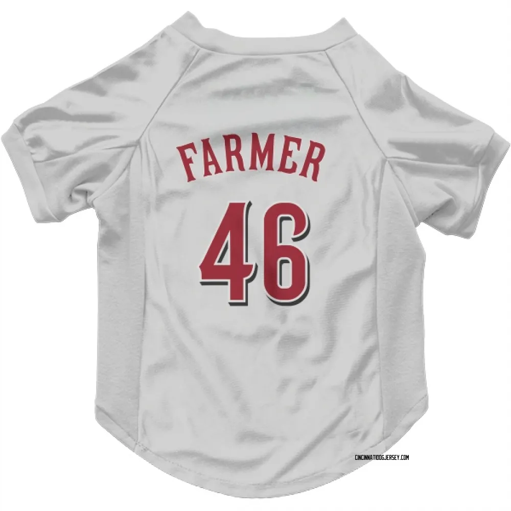 Cincinnati Reds Buck Farmer White Pet Jersey for Dog & Cat