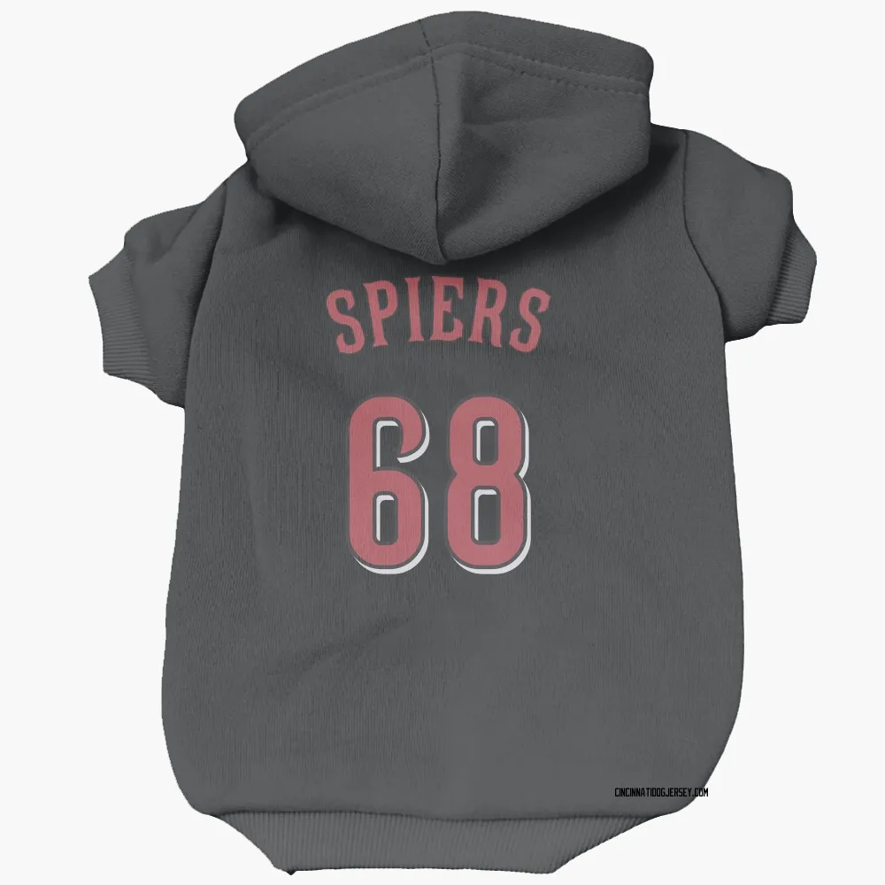 Cincinnati Reds Carson Spiers Black Pet Hoodie for Dog & Cat