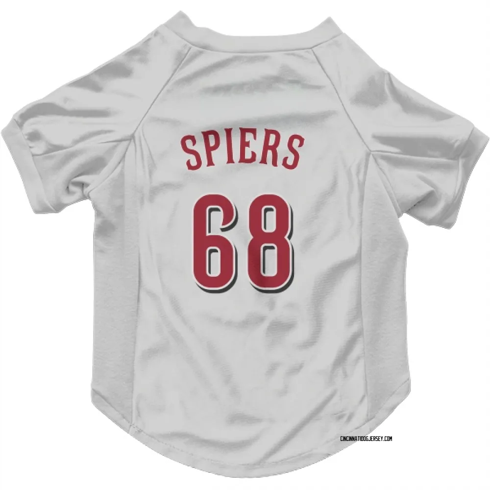 Cincinnati Reds Carson Spiers White Pet Jersey for Dog & Cat