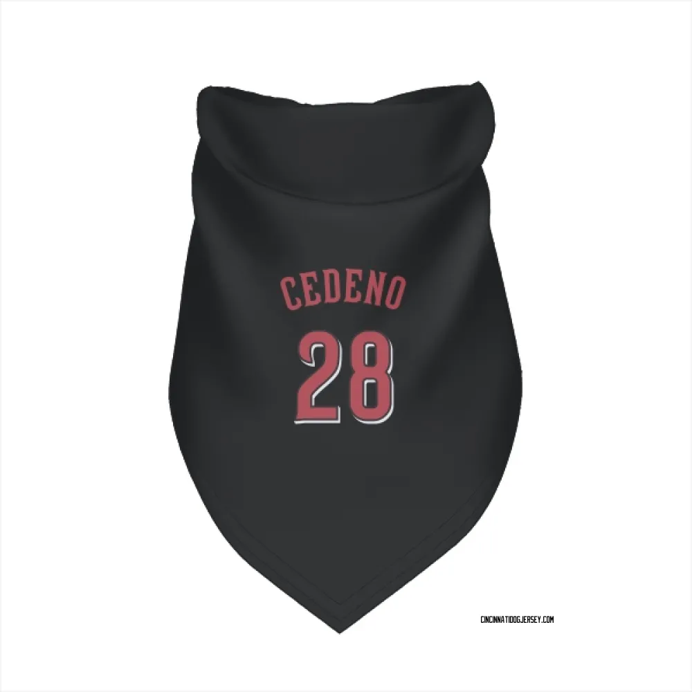 Cincinnati Reds Cesar Cedeno Black Pet Bandana for Dog & Cat