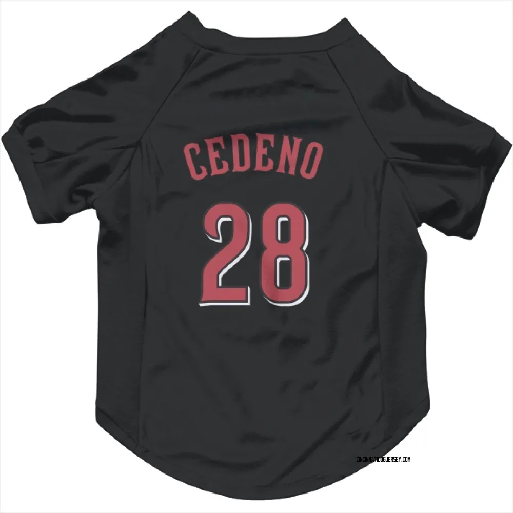 Cincinnati Reds Cesar Cedeno Black Pet Jersey for Dog & Cat