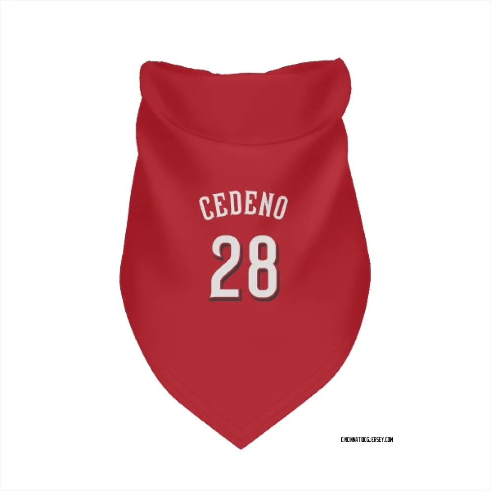 Cincinnati Reds Cesar Cedeno Scarlet Pet Bandana for Dog & Cat