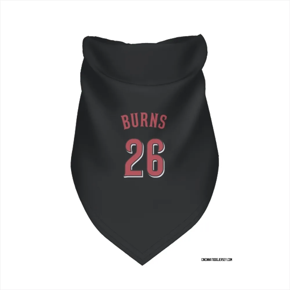 Cincinnati Reds Chase Burns Black Pet Bandana for Dog & Cat