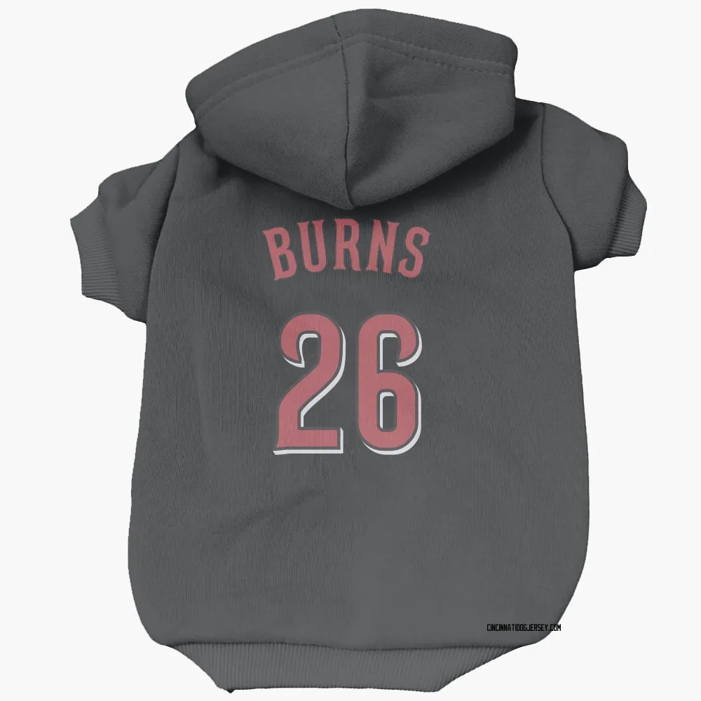Cincinnati Reds Chase Burns Black Pet Hoodie for Dog & Cat