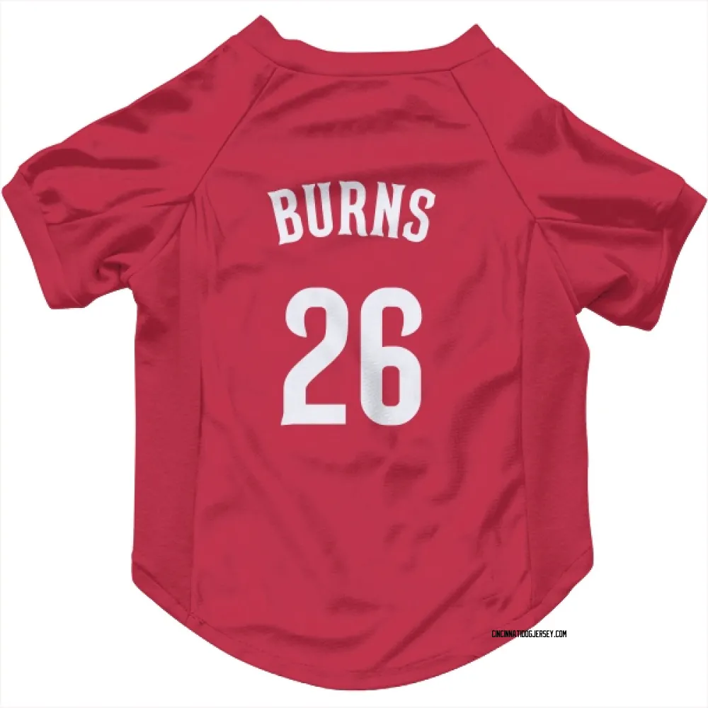 Cincinnati Reds Chase Burns Red Pet Jersey for Dog & Cat