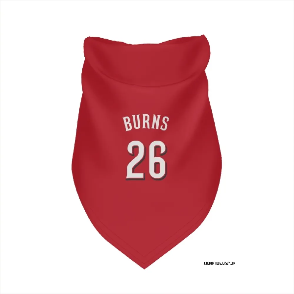 Cincinnati Reds Chase Burns Scarlet Pet Bandana for Dog & Cat