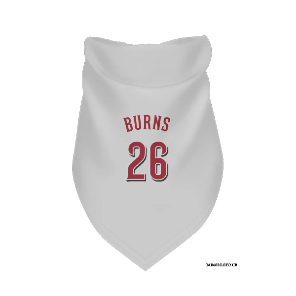 Cincinnati Reds Chase Burns White Pet Bandana for Dog & Cat
