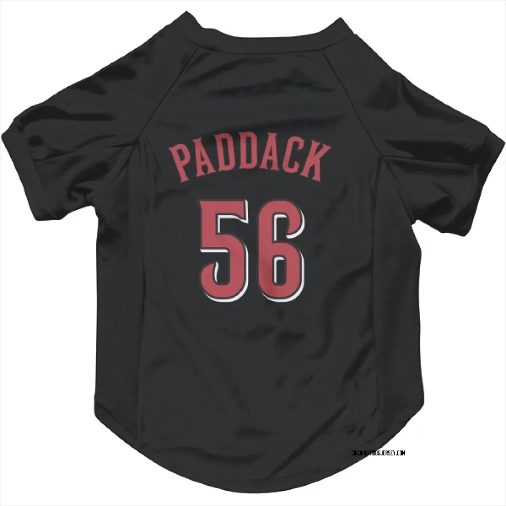 Cincinnati Reds Chris Paddack Black Pet Jersey for Dog & Cat