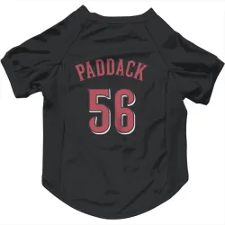 Cincinnati Reds Chris Paddack Black Pet Jersey for Dog & Cat