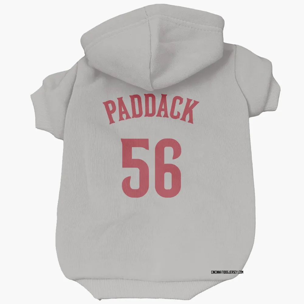 Cincinnati Reds Chris Paddack Gray Pet Hoodie for Dog & Cat