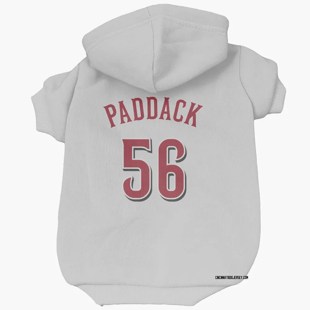 Cincinnati Reds Chris Paddack White Pet Hoodie for Dog & Cat