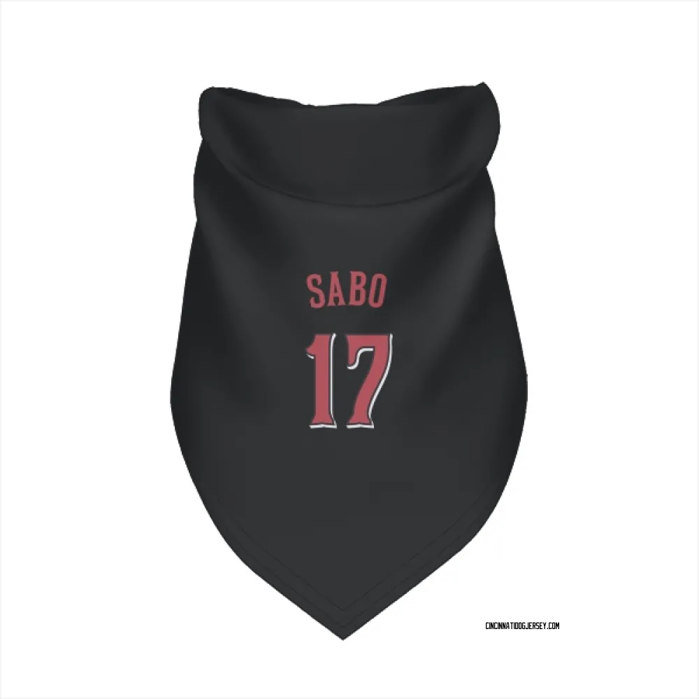 Cincinnati Reds Chris Sabo Black Pet Bandana for Dog & Cat