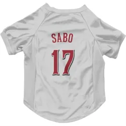 Cincinnati Reds Chris Sabo White Pet Jersey for Dog & Cat