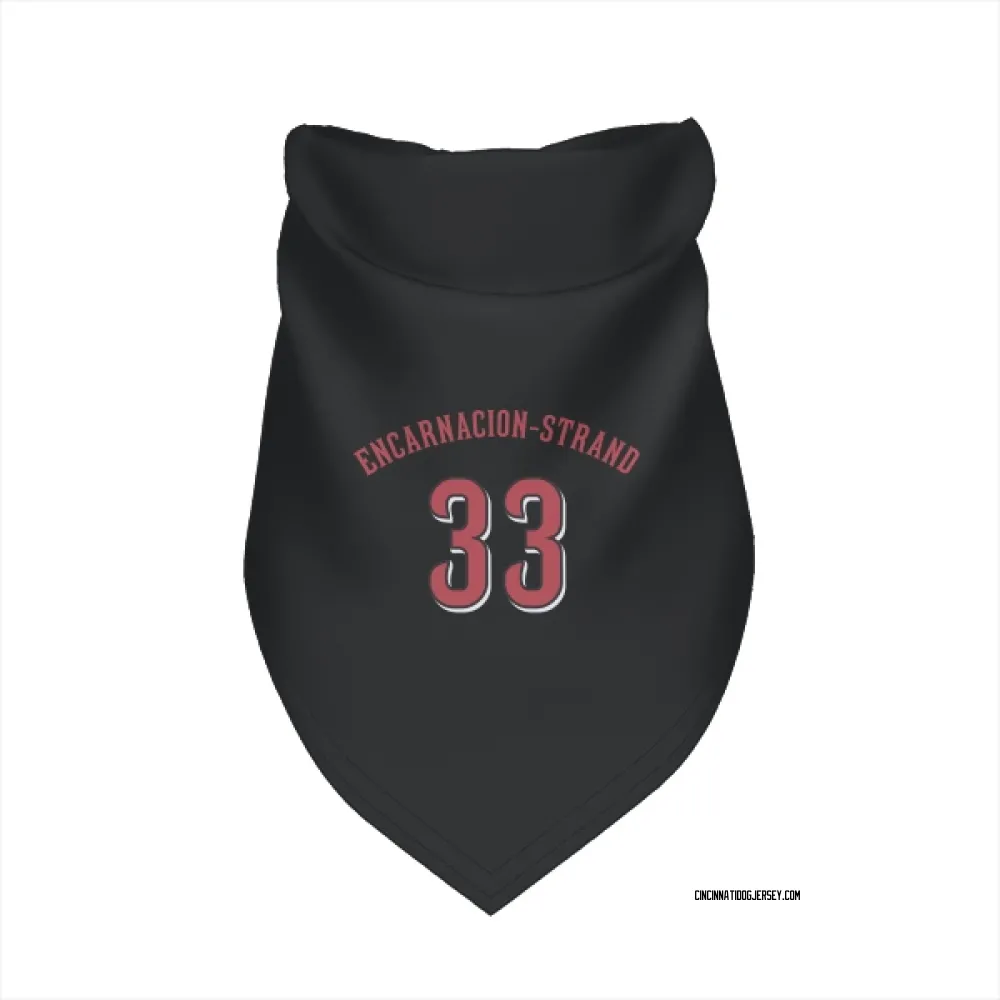 Cincinnati Reds Christian Encarnacion-Strand Black Pet Bandana for Dog & Cat
