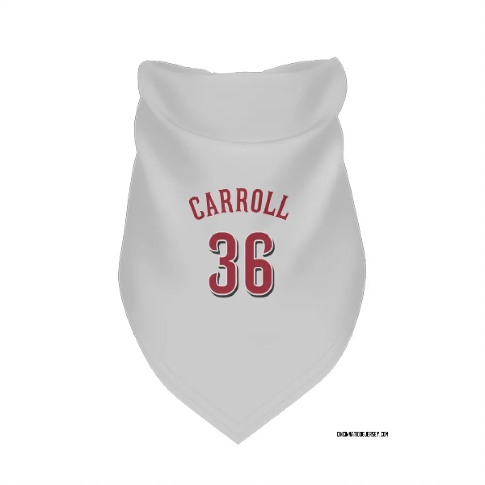 Cincinnati Reds Clay Carroll White Pet Bandana for Dog & Cat