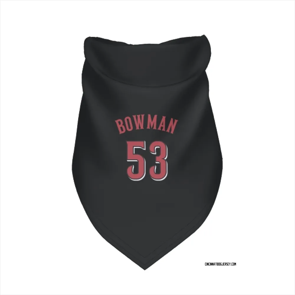 Cincinnati Reds Cooper Bowman Black Pet Bandana for Dog & Cat