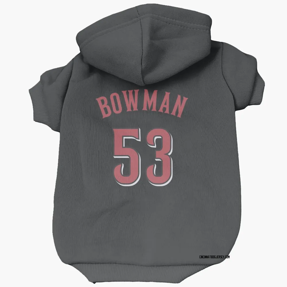 Cincinnati Reds Cooper Bowman Black Pet Hoodie for Dog & Cat