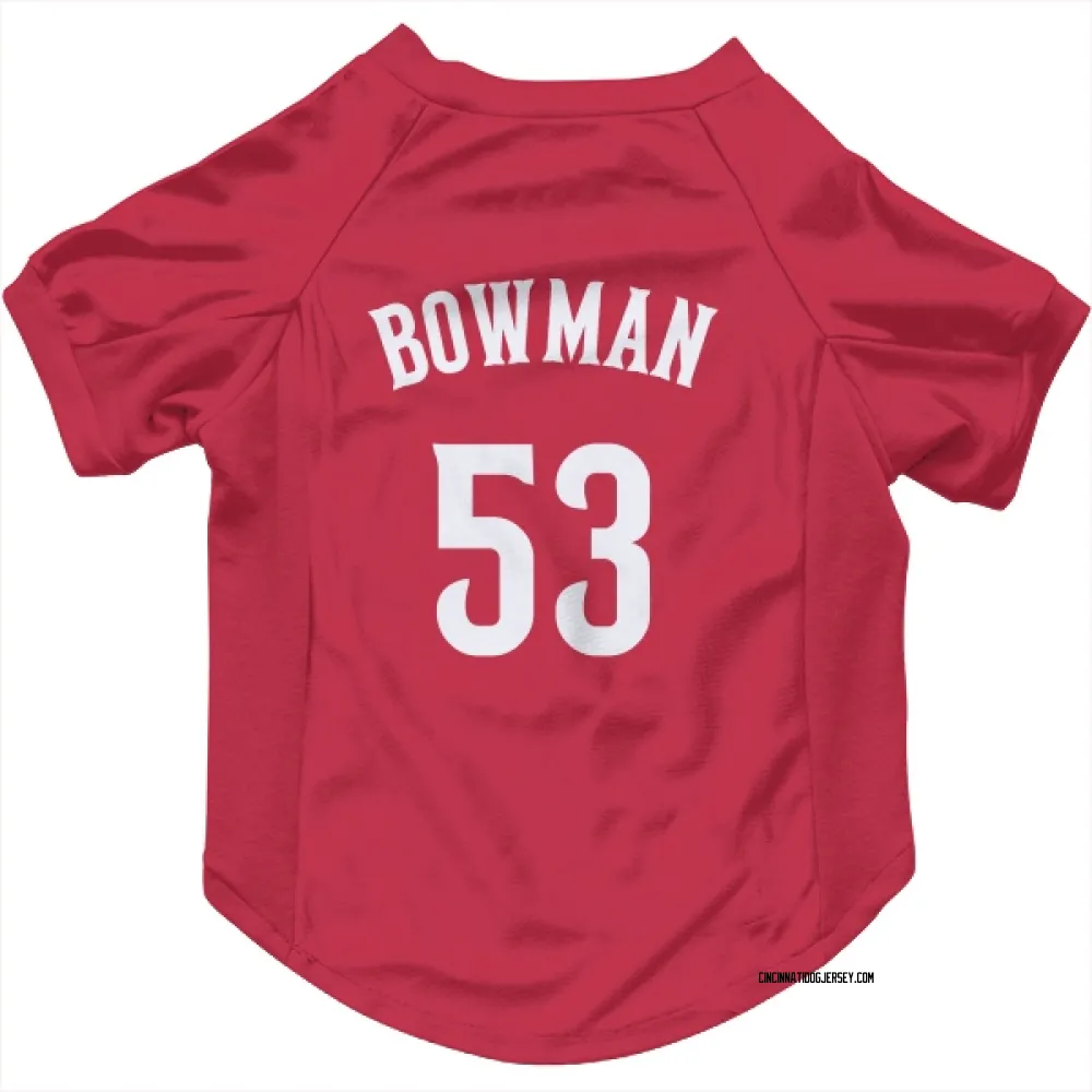 Cincinnati Reds Cooper Bowman Red Pet Jersey for Dog & Cat