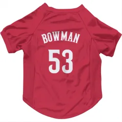 Cincinnati Reds Cooper Bowman Red Pet Jersey for Dog & Cat